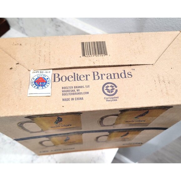 Corona Extra 15oz Glass Mug Gift Set by Boelter Brands Set of 4 - Picture 5 of 5